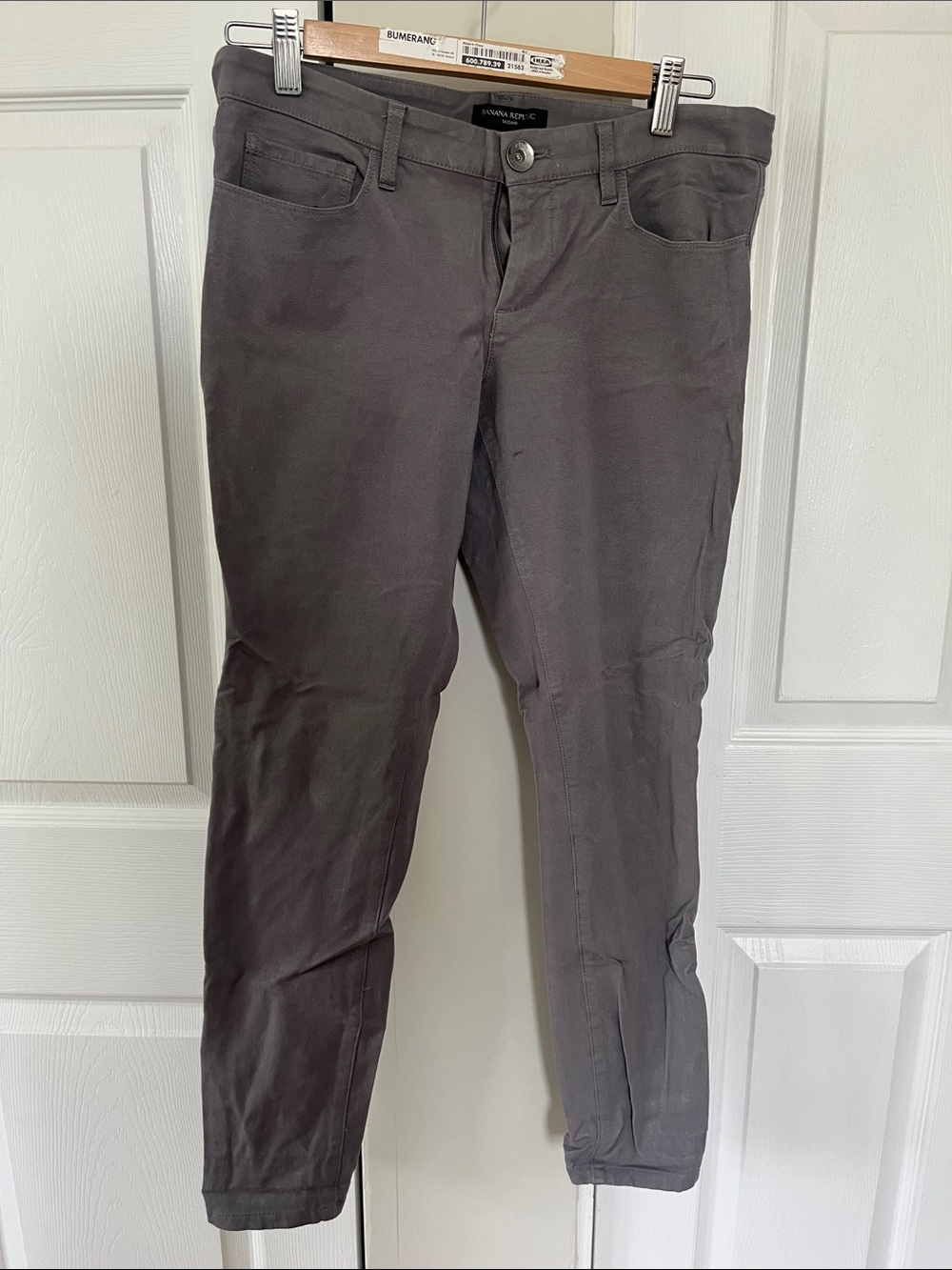 Banana Republic Dark Charcoal Cropped Ankle Jeans